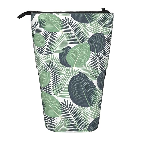 Teleskop-Federmäppchen, blauer Schmetterling, grüner Schmetterling und Stein, Schreibwaren, Federmäppchen, Make-up-Tasche, tragbare Büro-Schreibwaren-Tasche für Teenager, Mädchen, Erwachsene, Grüne von ASEELO