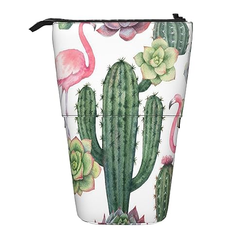 Teleskop-Federmäppchen, blauer Schmetterling, grüner Schmetterling und Stein, Schreibwaren, Federmäppchen, Make-up-Tasche, tragbare Büro-Schreibwaren-Tasche für Teenager, Mädchen, Erwachsene, Pink von ASEELO