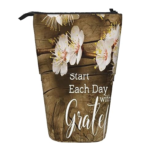 Teleskop-Federmäppchen, niedliches Schwein, Schreibwaren, Federmäppchen, Make-up-Tasche, tragbare Büro-Schreibwaren-Tasche für Teenager, Mädchen, Erwachsene, Inspirierende Zitate, Pencil Telescopic, von ASEELO