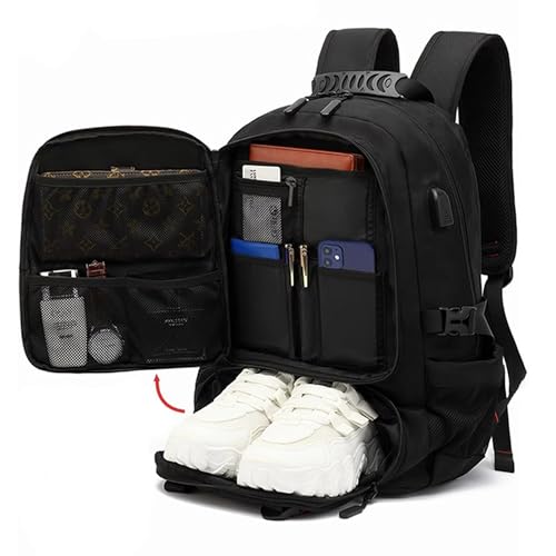 ASEKIHA Rucksack Herren BusinessRucksack 18.4Zoll mit großem Schulrucksack 80Liter Sport Vereinsaktivitäten Klettern Reisen Pendeln A4 PC Schule Wasserabweisend Oberstufenschüler Unisex von ASEKIHA