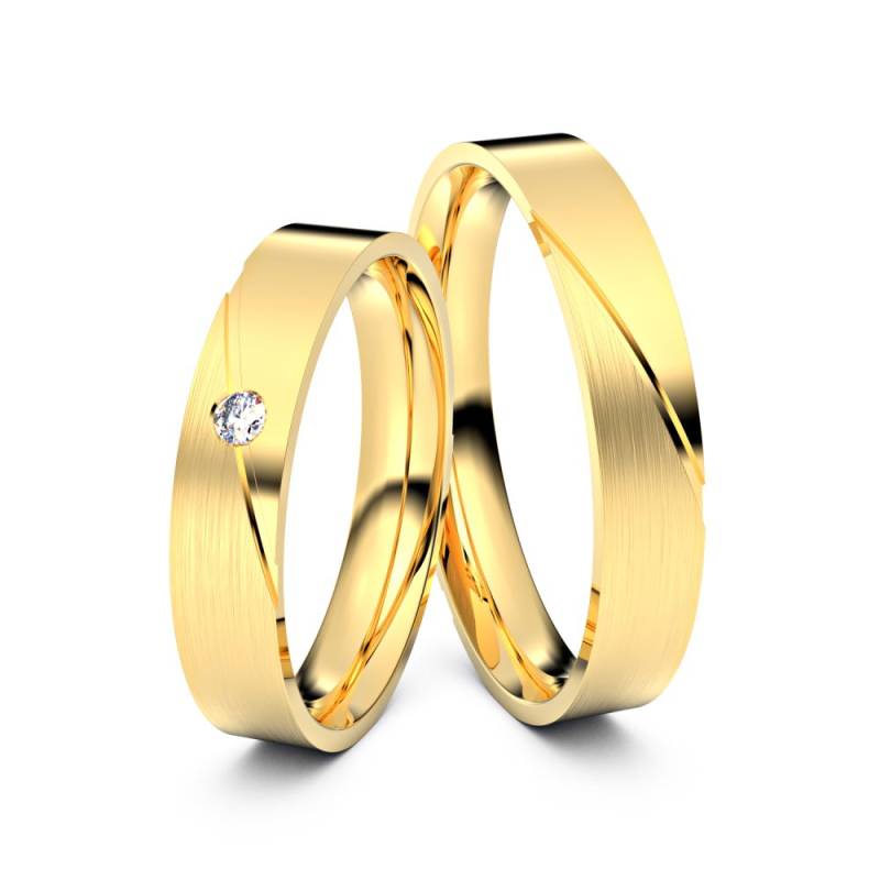 Trauringe Amsterdam 585er Gelbgold - 4656 von Juwelier-Schmuck