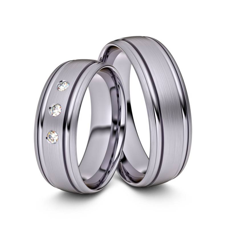 Trauringe Aschaffenburg 950er Palladium - 8550 von Juwelier-Schmuck