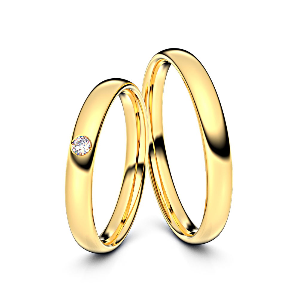 Trauringe Bornheim 333er Gelbgold - 1613 von Juwelier-Schmuck