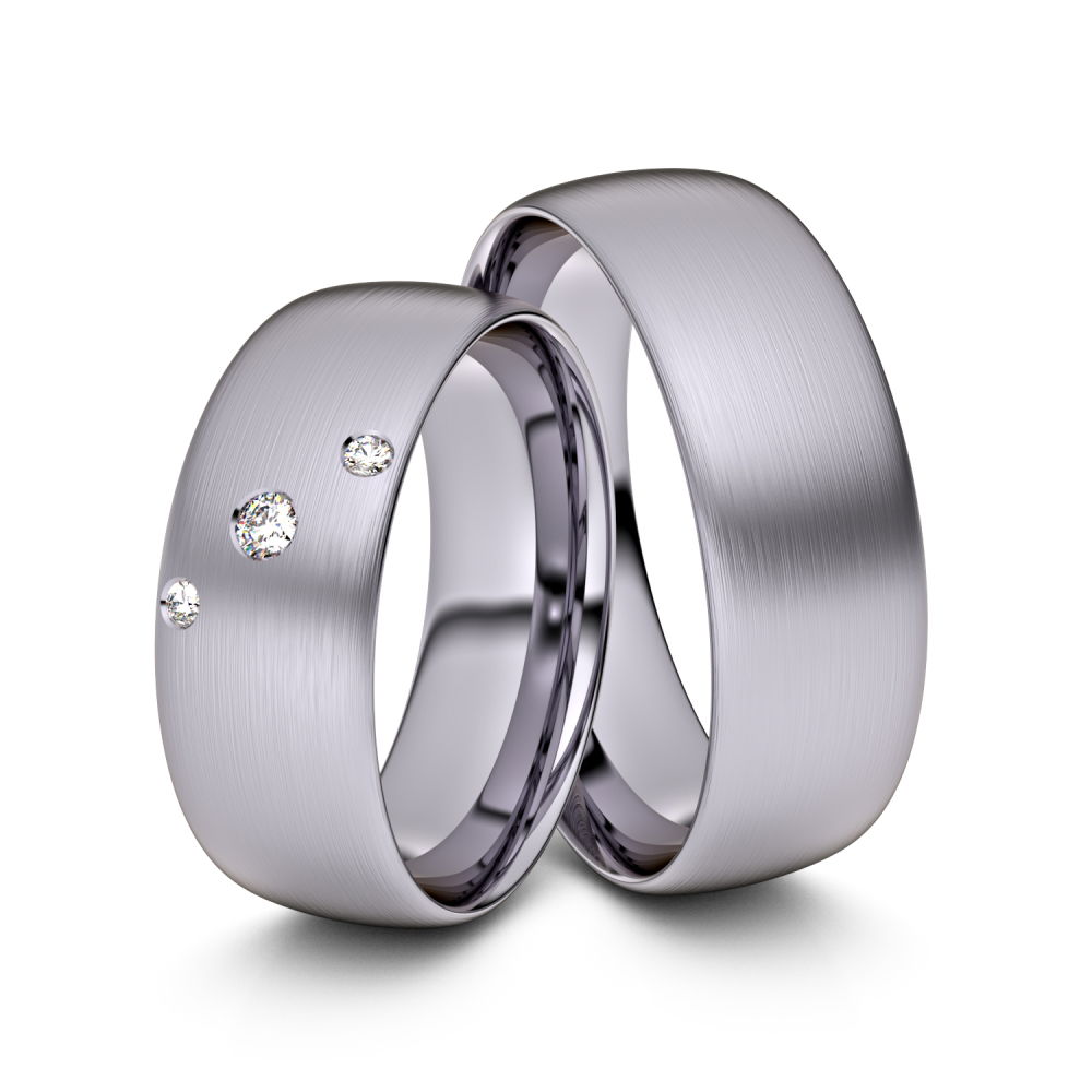 Trauringe Freiberg 585er Palladium - 4317 von Juwelier-Schmuck