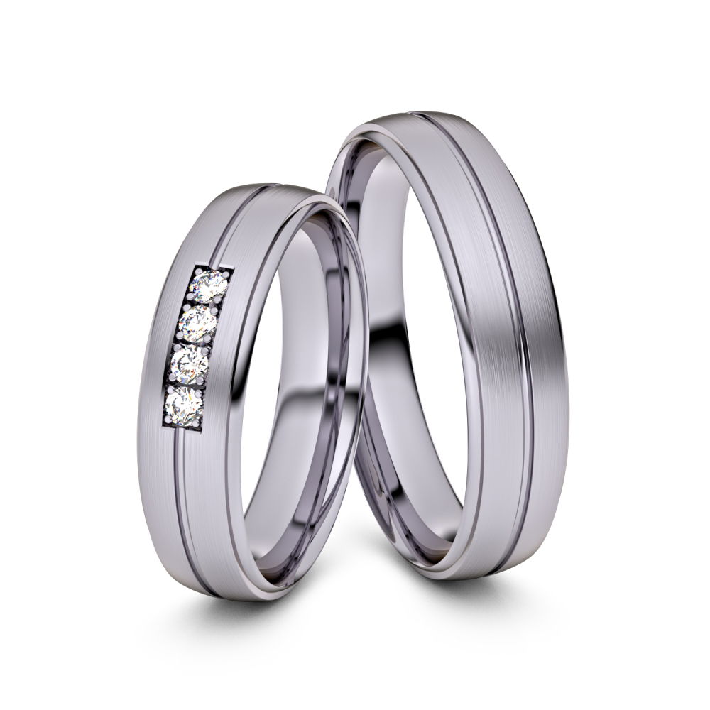 Trauringe Freiburg 950er Palladium - 8486 von Juwelier-Schmuck