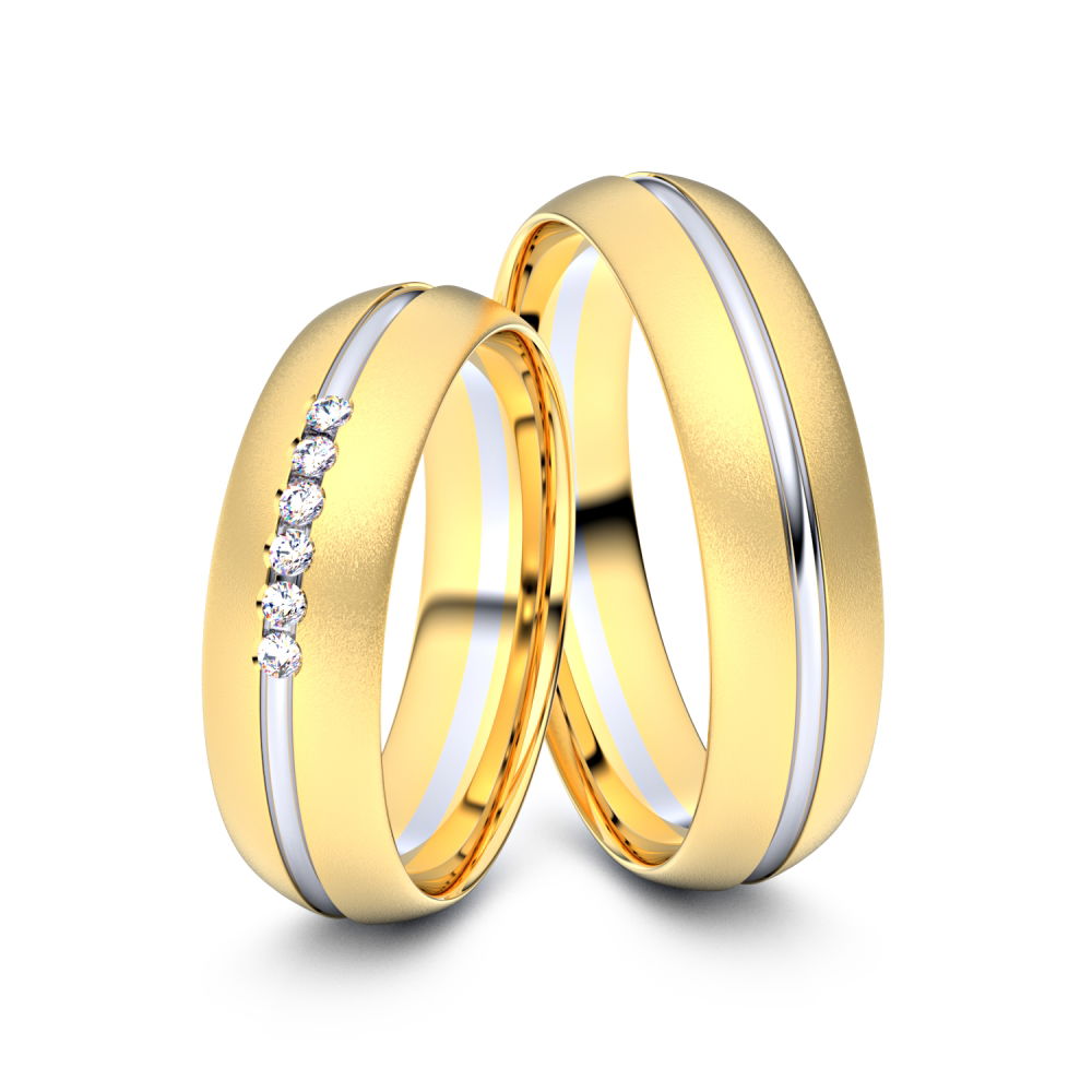 Trauringe Marl 585er Gelb-/Weißgold - 1457 von Juwelier-Schmuck