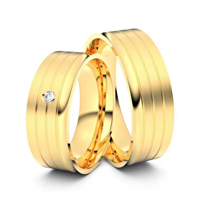 Trauringe Naumburg 585er Gelbgold - 8717 von Juwelier-Schmuck