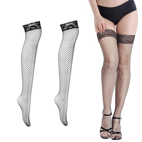 ASFWAGQ Spitze Netzstrümpfe in Overknee-Länge halterlose strümpfe, damen strumpfhosen Strümpfe ASFWAGQ Spitze Netzstrümpfe in Overknee-Länge halterlose strümpfe, damen strumpfhosen Strümpfe von ASFWAGQ