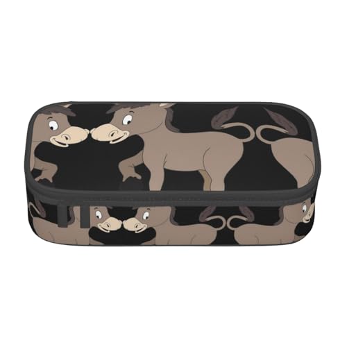 ASFgda Federmäppchen mit großem Fassungsvermögen, langlebig, Cartoon-Esel, tragbare Kosmetiktasche, Aufbewahrungstasche für Bürobedarf. ASFgda Federmäppchen mit großem Fassungsvermögen, langlebig, Cartoon-Esel, tragbare Kosmetiktasche, Aufbewahrungstasche für Bürobedarf. von ASFgda