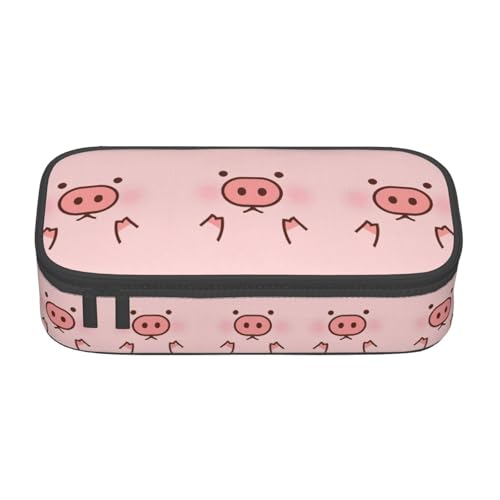 ASFgda Federmäppchen mit großem Fassungsvermögen, langlebig, niedliches Schweine-Motiv, tragbare Kosmetiktasche, Aufbewahrungstasche für Bürobedarf. ASFgda Federmäppchen mit großem Fassungsvermögen, langlebig, niedliches Schweine-Motiv, tragbare Kosmetiktasche, Aufbewahrungstasche für Bürobedarf. von ASFgda