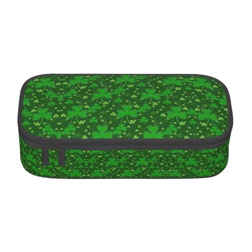 ASFgda Federmäppchen mit großem Fassungsvermögen, robuster Hintergrund, St. Patrick's Day, glitzernd, tragbare Kosmetiktasche, Aufbewahrungstasche für Bürobedarf. ASFgda Federmäppchen mit großem Fassungsvermögen, robuster Hintergrund, St. Patrick's Day, glitzernd, tragbare Kosmetiktasche, Aufbewahrungstasche für Bürobedarf. von ASFgda