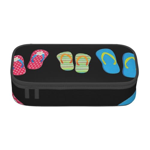 ASFgda Großes Fassungsvermögen, langlebige Flip-Flops, Kalligraphie, Strandschuhe, bedrucktes Federmäppchen, tragbare Kosmetiktasche, Aufbewahrungstasche für Bürobedarf. ASFgda Großes Fassungsvermögen, langlebige Flip-Flops, Kalligraphie, Strandschuhe, bedrucktes Federmäppchen, tragbare Kosmetiktasche, Aufbewahrungstasche für Bürobedarf. von ASFgda
