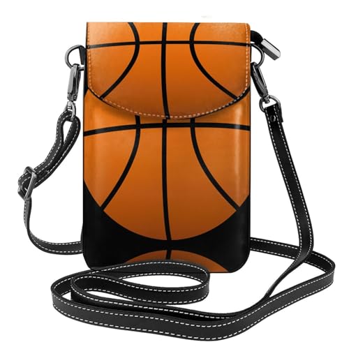 ASFgda Kleine Kuriertasche für Damen, Basketball-Druck, mit Kreditkartenschlitz, mobile Geldbörse ASFgda Kleine Kuriertasche für Damen, Basketball-Druck, mit Kreditkartenschlitz, mobile Geldbörse von ASFgda