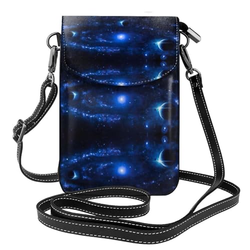 ASFgda Kleine Kuriertasche für Damen, Galaxie-Druck, mit Kreditkartenschlitz, mobile Geldbörse ASFgda Kleine Kuriertasche für Damen, Galaxie-Druck, mit Kreditkartenschlitz, mobile Geldbörse von ASFgda