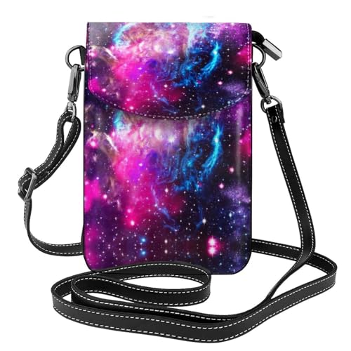ASFgda Kleine Kuriertasche für Damen, Galaxie-Druck, mit Kreditkartenschlitz, mobile Geldbörse ASFgda Kleine Kuriertasche für Damen, Galaxie-Druck, mit Kreditkartenschlitz, mobile Geldbörse von ASFgda