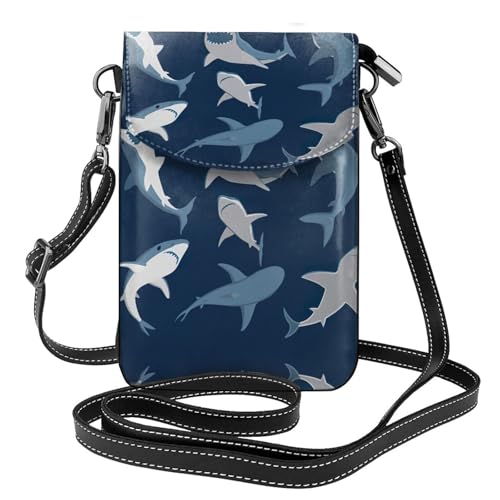 ASFgda Kleine Kuriertasche für Damen, Motiv: Ozeanhai, mit Kreditkartenschlitz, mobile Geldbörse ASFgda Kleine Kuriertasche für Damen, Motiv: Ozeanhai, mit Kreditkartenschlitz, mobile Geldbörse von ASFgda