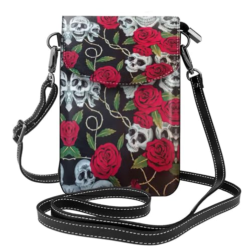 ASFgda Kleine Kuriertasche für Damen, Motiv: Totenkopfaugen, mit Kreditkartenschlitz, für Damen ASFgda Kleine Kuriertasche für Damen, Motiv: Totenkopfaugen, mit Kreditkartenschlitz, für Damen von ASFgda