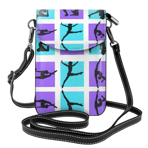 ASFgda Kleine Kuriertasche für Damen, Turnspiel, bedruckt, mit Kreditkartenschlitz, mobile Geldbörse ASFgda Kleine Kuriertasche für Damen, Turnspiel, bedruckt, mit Kreditkartenschlitz, mobile Geldbörse von ASFgda