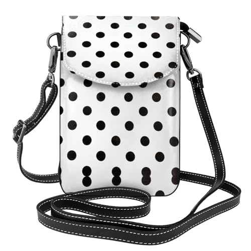 ASFgda Kleine Kuriertasche für Damen, gepunktet, mit Kreditkartenschlitz, mobile Geldbörse ASFgda Kleine Kuriertasche für Damen, gepunktet, mit Kreditkartenschlitz, mobile Geldbörse von ASFgda