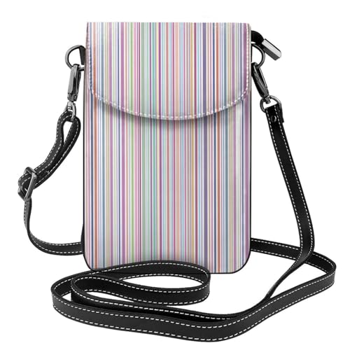 ASFgda Kleine Kuriertasche für Damen, gestreift, mit Kreditkartenschlitz, mobile Geldbörse ASFgda Kleine Kuriertasche für Damen, gestreift, mit Kreditkartenschlitz, mobile Geldbörse von ASFgda