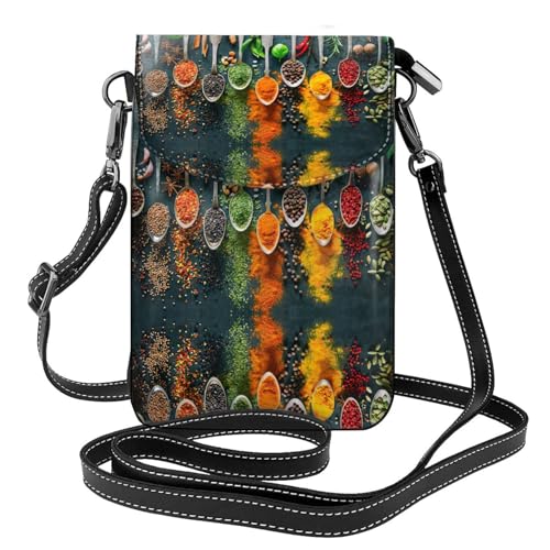 ASFgda Kleine Kuriertasche für Damen, mit Spices-Muster, mit Kreditkartenschlitz, mobile Geldbörse ASFgda Kleine Kuriertasche für Damen, mit Spices-Muster, mit Kreditkartenschlitz, mobile Geldbörse von ASFgda