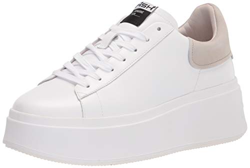 ASH Damen Moby Sneaker, Weiß/Nude, 38 EU von ASH