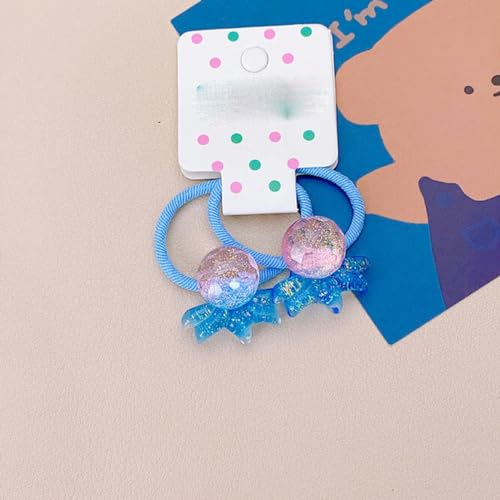 Kinder Pailletten Floral Elastische Haarbänder Gummiband Haargummi Prinzessin Haarseil Kopfbedeckung Mädchen Kinder Haarschmuck-Oktopus von ASHAON