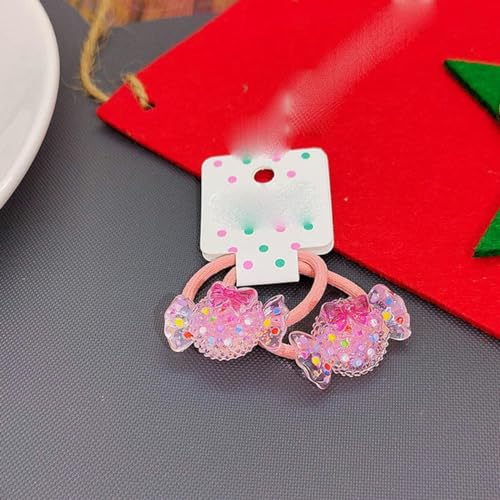 Kinder Pailletten Floral Elastische Haarbänder Gummiband Haargummi Prinzessin Haarseil Kopfbedeckung Mädchen Kinder Haarschmuck-Süßigkeit von ASHAON