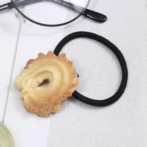 Kreativer Cookie-Haarring, elastische Gummibänder, Haarseil, Mädchen-Stirnbänder, Haargummis, Kinder-Haarband, Haar-Accessoires-14 von ASHAON