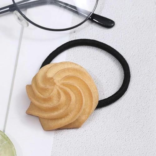 Kreativer Cookie-Haarring, elastische Gummibänder, Haarseil, Mädchen-Stirnbänder, Haargummis, Kinder-Haarband, Haar-Accessoires-6 von ASHAON