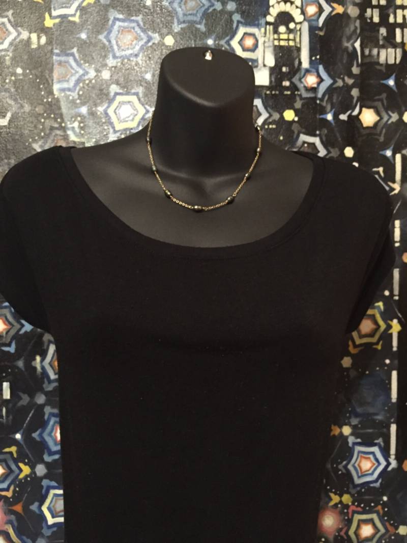 Grüne Perlen Auf Goldkette von ASHDesignStudio