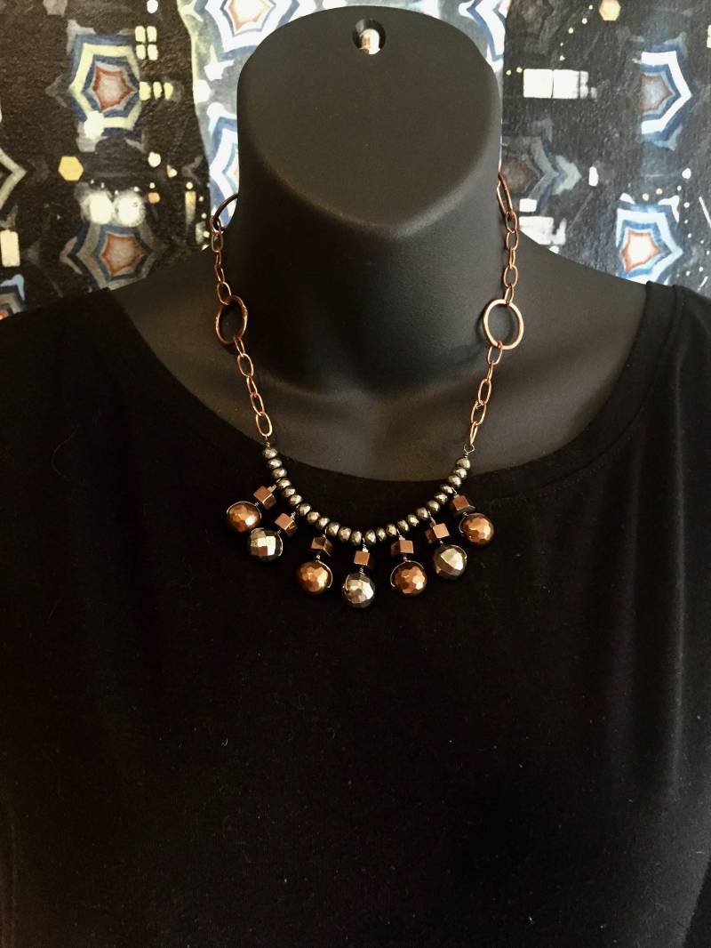 Hämatit Und Pyrit-Halsketten von ASHDesignStudio