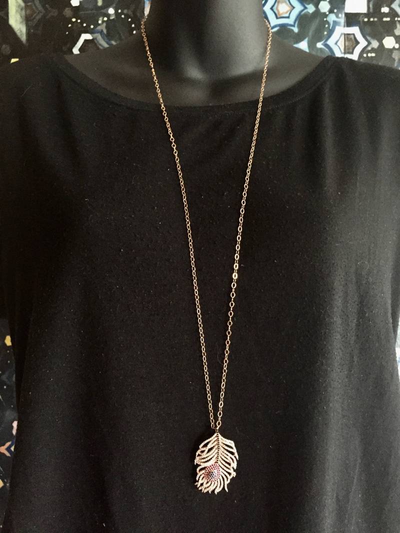 Kristall-Blatt in Rose Gold von ASHDesignStudio