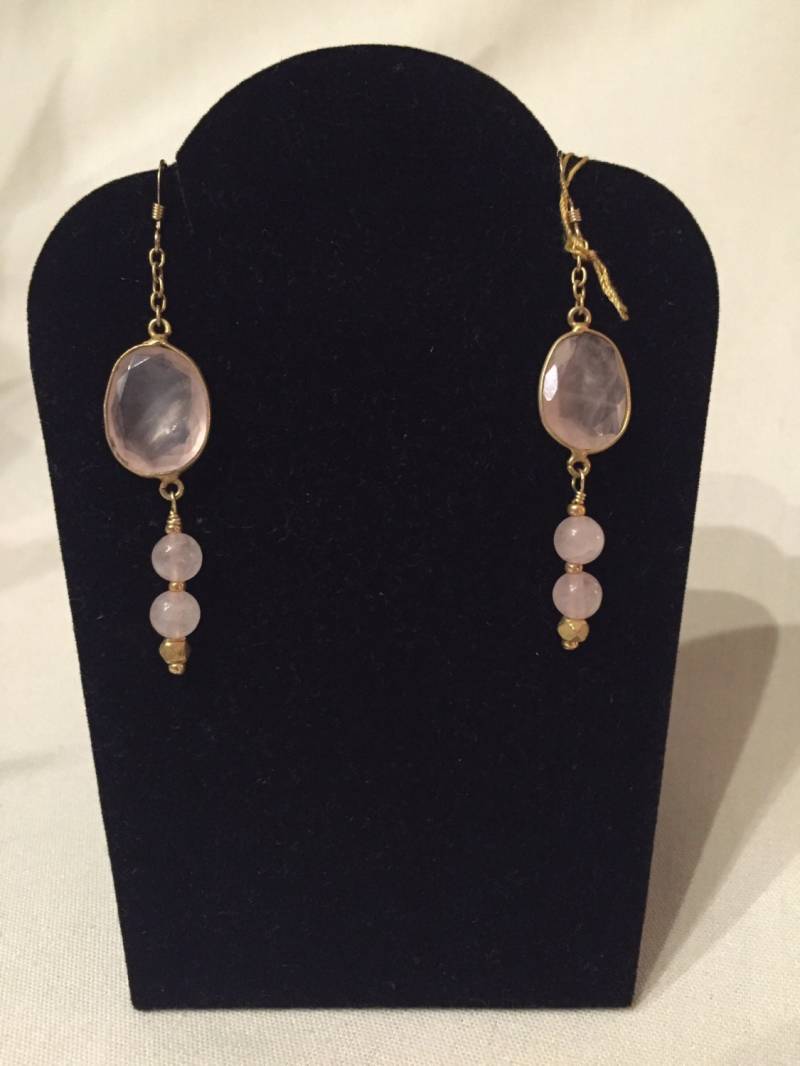 Rosenquarz Dangler von ASHDesignStudio