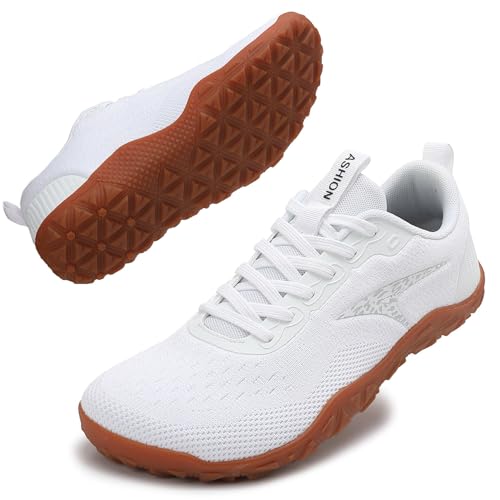 ASHION Turnschuhe Herren Laufschuhe Sportschuhe Sneaker Herren Straßenlaufschuhe Outdoor Traillaufschuhe Barfußschuhe, Weiß, 39 EU ASHION Turnschuhe Herren Laufschuhe Sportschuhe Sneaker Herren Straßenlaufschuhe Outdoor Traillaufschuhe Barfußschuhe, Weiß, 39 EU von ASHION
