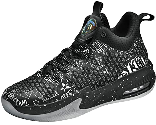 ASHION Basketballschuhe Herren Turnschuhe Sneaker High Top Outdoor Sportschuhe Anti Skid Atmungsaktive von ASHION