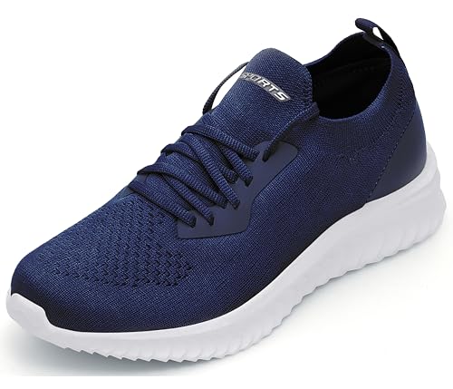 ASHION Damen Sneaker Turnschuhe Leicht Bequeme Laufschuhe Sportschuhe Freizeitschuhe StraßenlaufschuheTennis Schuhe,A Blau,38 EU von ASHION