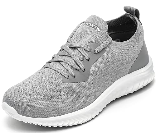 ASHION Damen Turnschuhe Sneaker Atmungsaktiv Leichtgewichts Sportschuhe Laufschuhe Outdoor Fitness,Grau,37 EU von ASHION