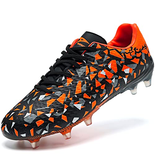 ASHION Jungen Footballschuhe Mädchen Leichte Fußballschuhe Kinder Atmungsaktive Football Schuhe von ASHION