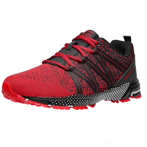 ASHION Sneaker Herren Sportschuhe Laufschuhe Turnschuhe Leichtgewichts Atmungsaktiv Freizeit Straßenlaufschuhe, Rot,39 EU ASHION Sneaker Herren Sportschuhe Laufschuhe Turnschuhe Leichtgewichts Atmungsaktiv Freizeit Straßenlaufschuhe, Rot,39 EU von ASHION
