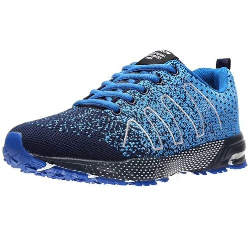 ASHION Turnschuhe Herren Sneaker Laufschuhe Sportschuhe Atmungsaktiv Sneaker Leichte Straßenlaufschuhe,B Blau,43 EU von ASHION