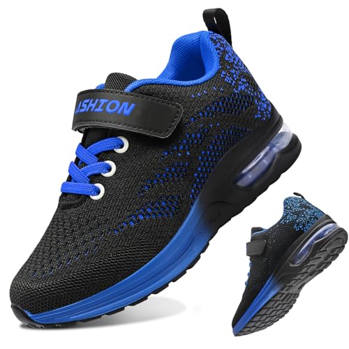 ASHION Turnschuhe Kinder Sneaker Kinderschuhe Mesh Atmungsaktiv Outdoor Laufschuhe(Blau,38EU) von ASHION