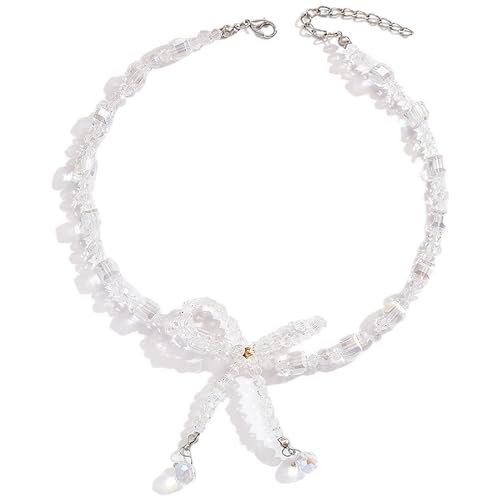 ASHLUYAK Elegante Halskette mit Kristallschleife, verstellbare Kette, Perlen, vielseitiger Halsschmuck für Damen ASHLUYAK Elegante Halskette mit Kristallschleife, verstellbare Kette, Perlen, vielseitiger Halsschmuck für Damen von ASHLUYAK