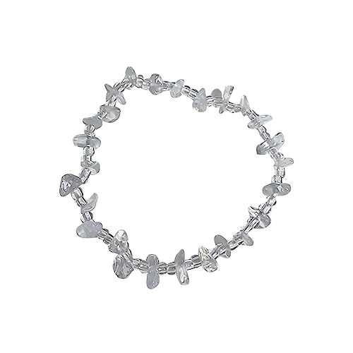 ASHLUYAK Unregelmäßiges Stretch-Armband mit Kiesperlen, natürliche Perlen, Handkette, böhmischer Stretch-Armreif, Schmuck, Geschenk von ASHLUYAK