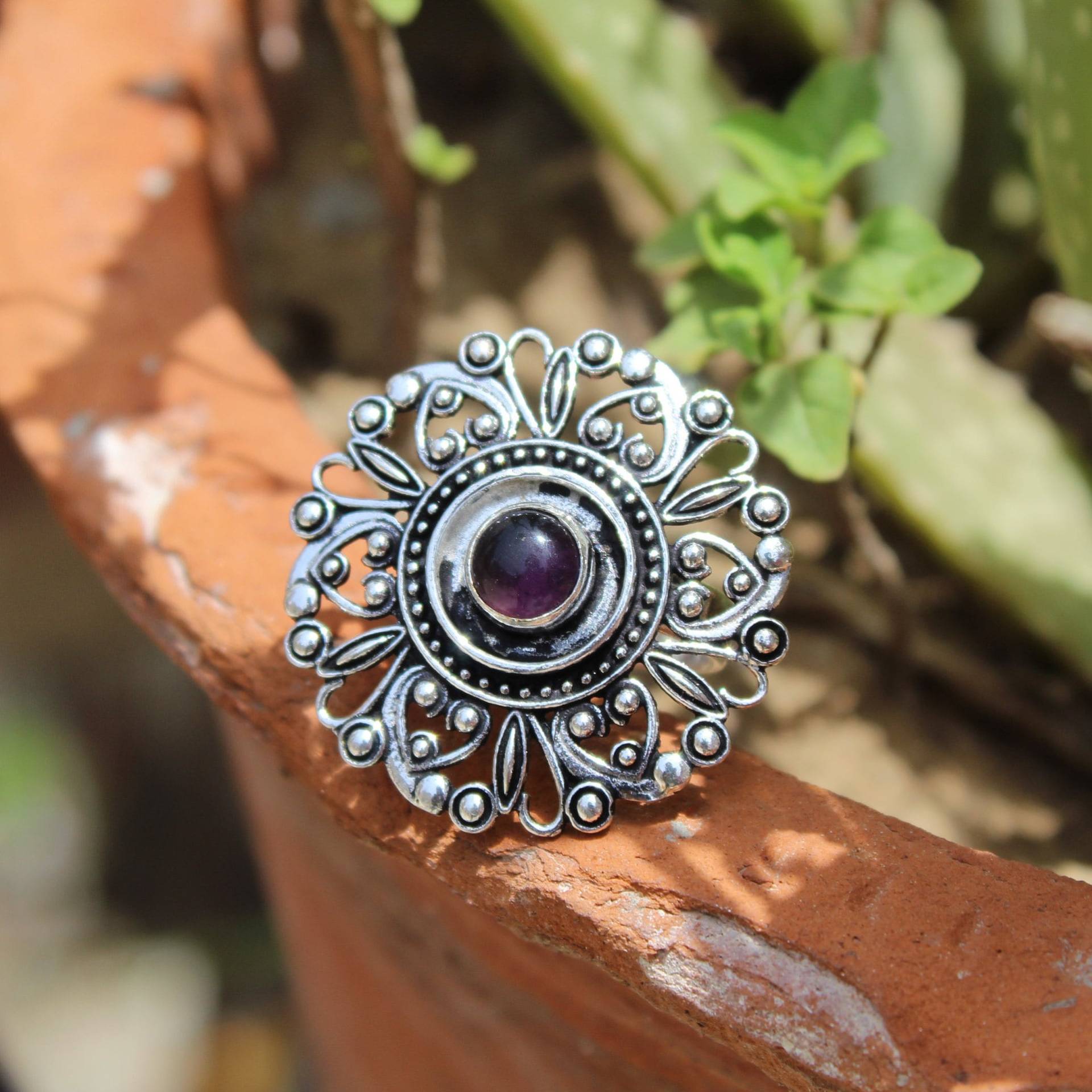 Amethyst Edelstein, 92, 5 Sterling Versilbert, Gift Ring, Jahrestag Geschenk, Geschenk Für Sie, Ehering von ASHOKAJEWELRY