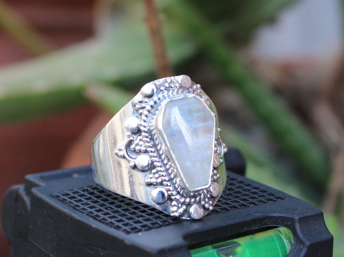 Sarg Mondstein Ring | 925 Sterling Silber Verlobungsring Muttertagsangebot| Geschenk Für Sie Frauen Ring von ASHOKAJEWELRY