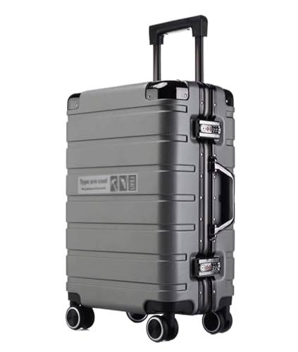 ASHSDI Koffer Reisekoffer Trolley Hartschalenkoffer, Aufgegebenes Gepäck, Koffer Mit Spinnerrädern, Handgepäck Für Damen Und Herren Boardcase Handgepäck (Color : B, Size : 20") von ASHSDI