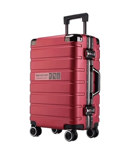 ASHSDI Koffer Reisekoffer Trolley Hartschalenkoffer, Aufgegebenes Gepäck, Koffer Mit Spinnerrädern, Handgepäck Für Damen Und Herren Boardcase Handgepäck (Color : D, Size : 20") von ASHSDI