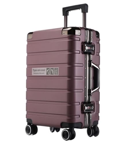 ASHSDI Koffer Reisekoffer Trolley Hartschalenkoffer, Aufgegebenes Gepäck, Koffer Mit Spinnerrädern, Handgepäck Für Damen Und Herren Boardcase Handgepäck (Color : F, Size : 24") von ASHSDI