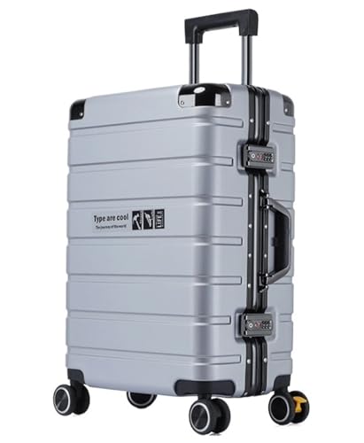 ASHSDI Koffer Reisekoffer Trolley Hartschalenkoffer, Aufgegebenes Gepäck, Koffer Mit Spinnerrädern, Handgepäck Für Damen Und Herren Boardcase Handgepäck (Color : G, Size : 24") von ASHSDI
